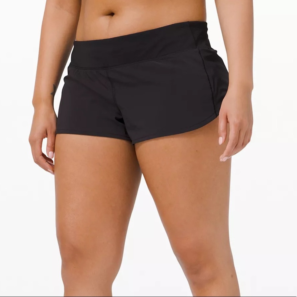 BLACK LULULEMON SHORTS